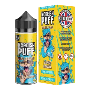 Moreish Puff Manju Man Mango Banana 100ml Short Fill