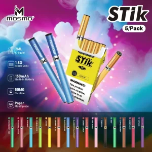 MOSMO STiK Disposable E-Cig Device – 5 Pack