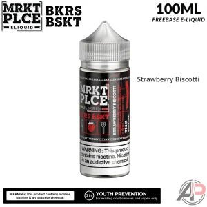 MRKT PLCE Strawberry Biscotti BKRS BSKT E-Liquid 100mL