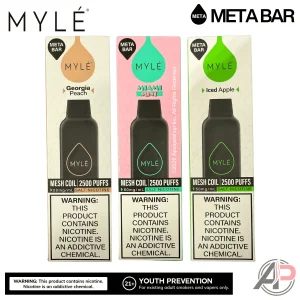 Myle Meta Bar Vape 2500 Puffs Vape Disposable Device