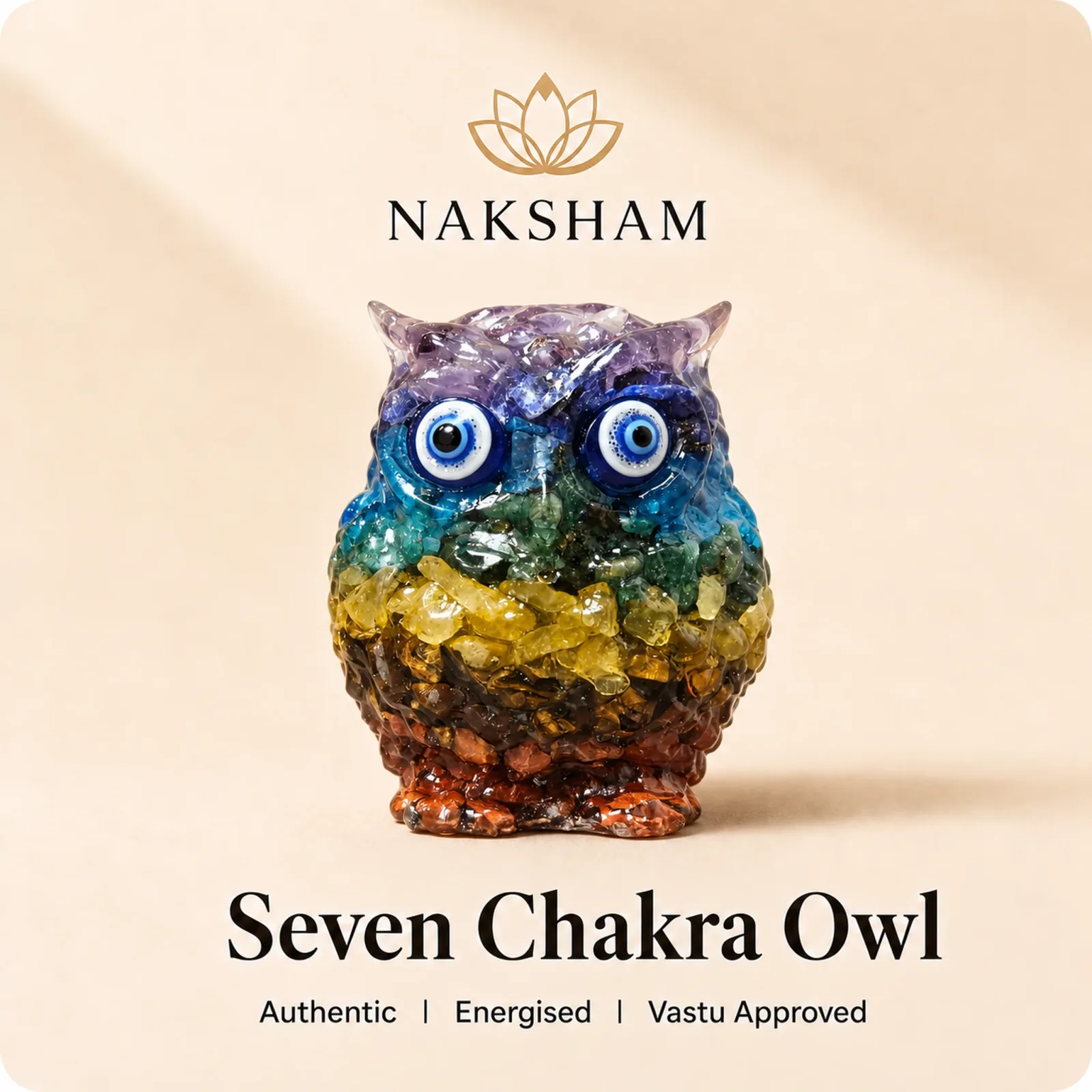 Naksham Seven Chakra Owl