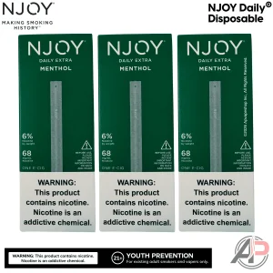 Njoy Daily Extra Menthol Disposable Vape Device