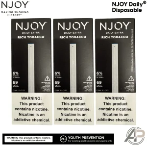Njoy Daily Extra Rich Tobacco Disposable Vape Device
