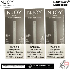 Njoy Daily Rich Tobacco Disposable Vape Device