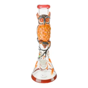 Nocturnal Owl Beaker Bong - 14in
