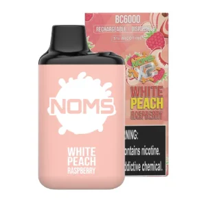 NOMS BC6000 White Peach Raspberry Disposable Vape | $11.95