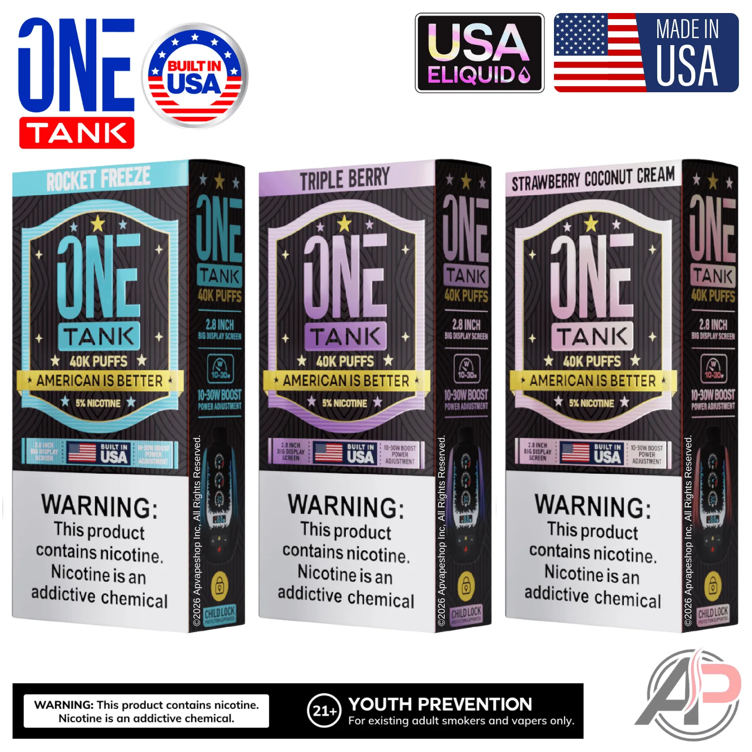 One Tank 40,000 Puffs Disposable Vape Device
