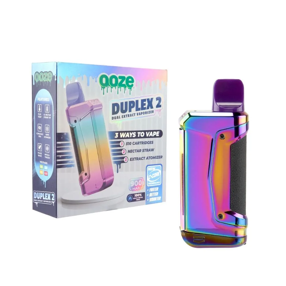 Ooze Duplex 2 Vaporizer – 3‑in‑1 510 Thread Cart Battery - Image 2