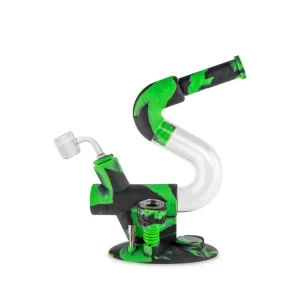 Ooze Swerve Silicone Water Pipe – 4-in-1 Hybrid Bong & Dab Rig