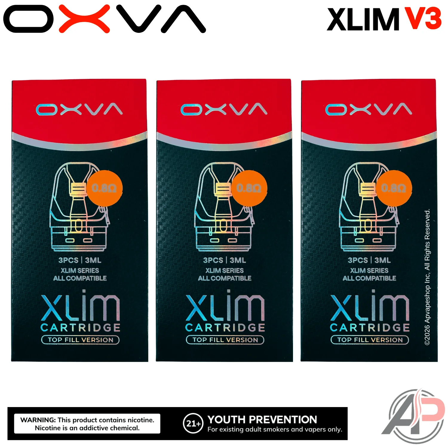 OXVA Xlim V3 Replacement Pods 3 Pack