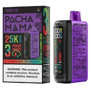 Pachamama 25K Grape Ice Disposable Vape | Only $11.95
