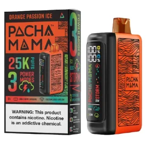 Pachamama 25K Orange Passion Ice Disposable Vape | Only $11.95