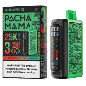 Pachamama 25K Sour Apple Ice Disposable Vape | Only $11.95