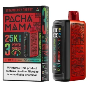 Pachamama 25K Strawberry Cherry Disposable Vape | Only $11.95