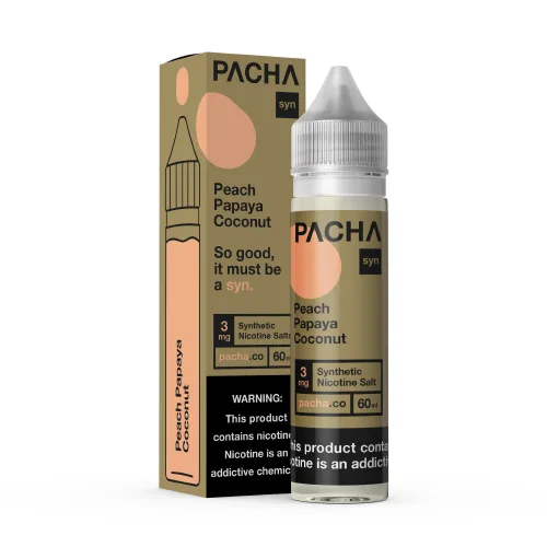 Pachamama Peach Papaya Coconut Cream 60ml Vape Juice | $9.95 - Image 2