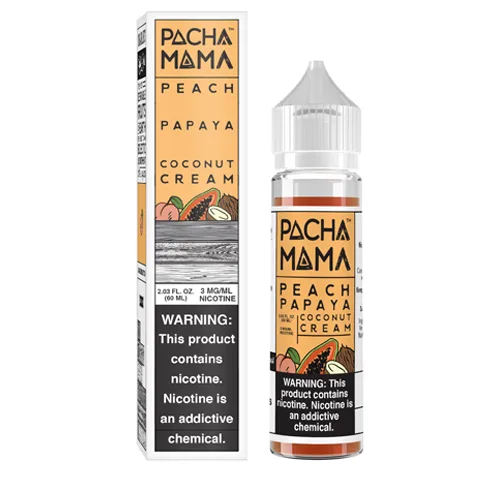Pachamama Peach Papaya Coconut Cream 60ml Vape Juice | $9.95