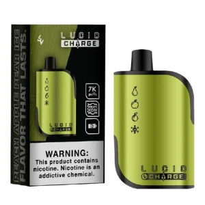 Peach Apple Pear Ice Disposable Vape (7000 Puffs) by Lucid Charge - Ejuice Store