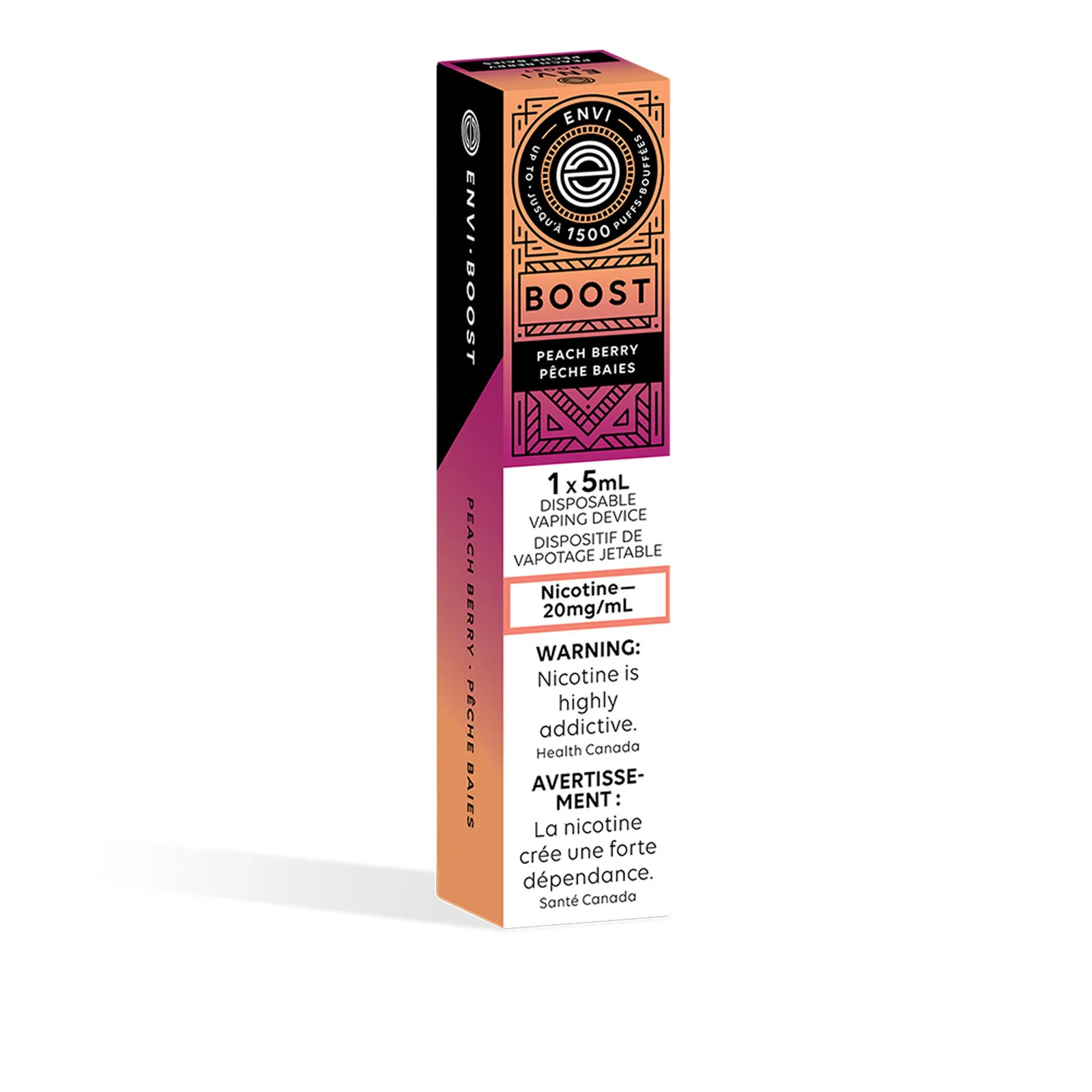 Peach Berry ENVI Boost – Disposable Vape - Image 2