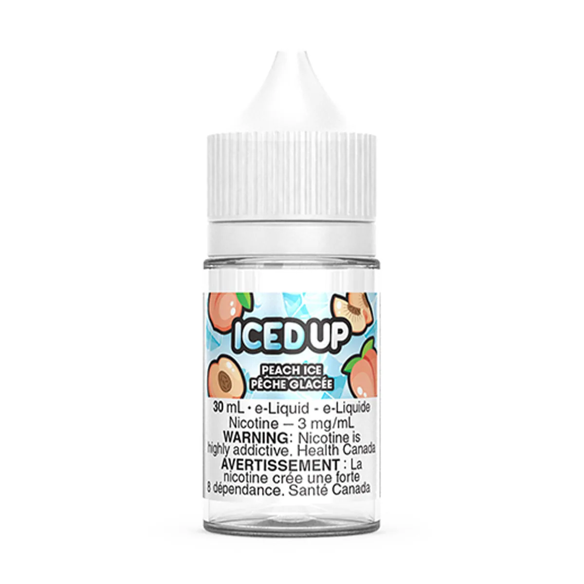 Peach Ice – Iced Up E-Liquid - Image 2