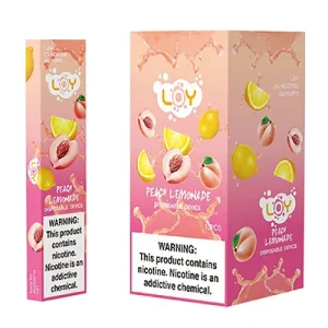 Peach Lemonade Disposable Pod by LOY - Ejuice Store