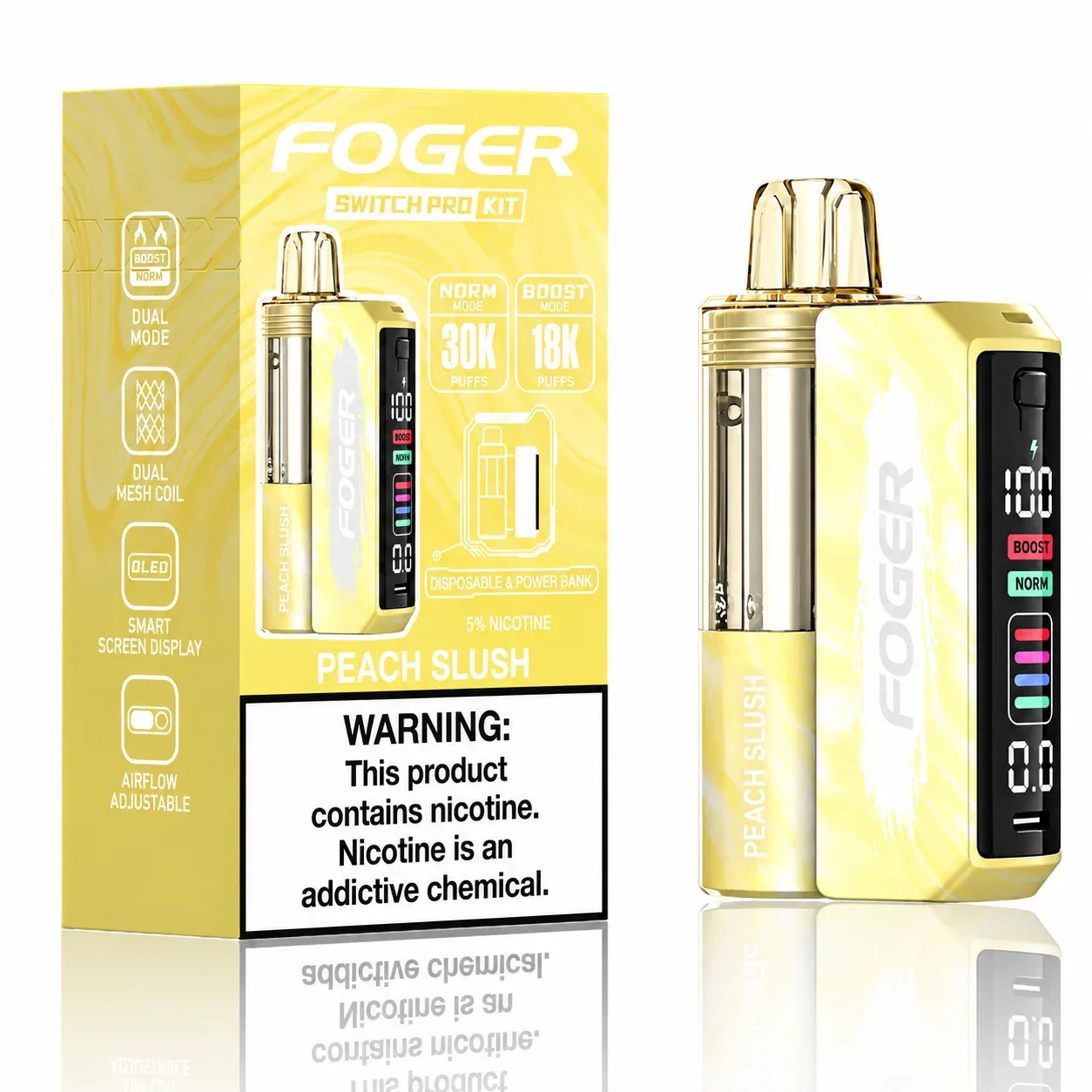 Peach Slush - Foger Switch Pro 30K Disposable Kit