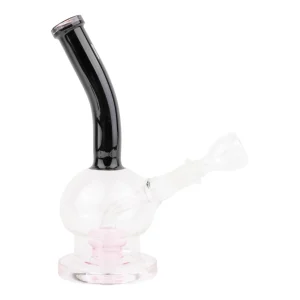 Pink Bubble Trouble Perc Bong - 7in