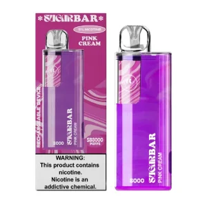 Pink Cream Disposable Vape 8000 Puffs by Sugar Bar SB8000 | eJuice Store Primary Keyword: Pink Cream Disposable Vape