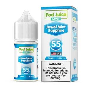 Pod Juice Jewel Mint Sapphire Nixodine Salt 30ML E-Juice