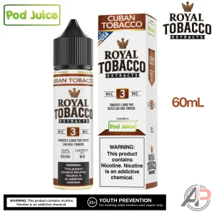 Pod Juice Royal Tobacco Extracts Cuban Tobacco E-Liquid 60mL