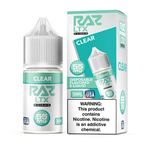 Pod Juice X Raz LTX Clear Tobacco Free Nicotine 30ml Salt E-Juice - Image 2