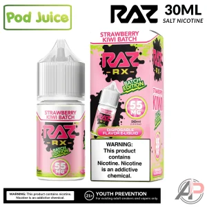Pod Juice x Raz Strawberry Kiwi Batch Salt Nicotine 30mL