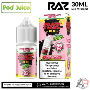 Pod Juice x Raz Watermelon Batch Salt Nicotine 30mL