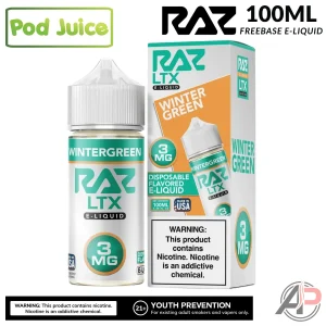 Pod Juice X Raz Wintergreen E-Liquid 100mL