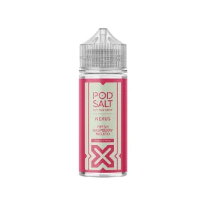 Pod Salt Nexus Fresh Raspberry Mojito 0mg 100ml Shortfill