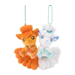 Pokemon Center Magnetic Plush Keychain Vulpix Alolan Vulpix Japan Edition