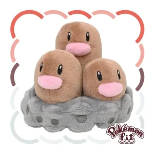 Pokemon Fit Dugtrio Plush Toy - Beloved Pocket Monster Shape