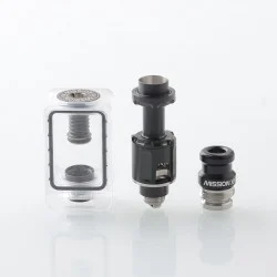 MISSION KB2 Style RBA Tank Full Kit for DotAIO V1 V2 - Black, Air Pins 1.0, 1.2, 2.0, 2.5, 3.0, 3.5, 4.3mm