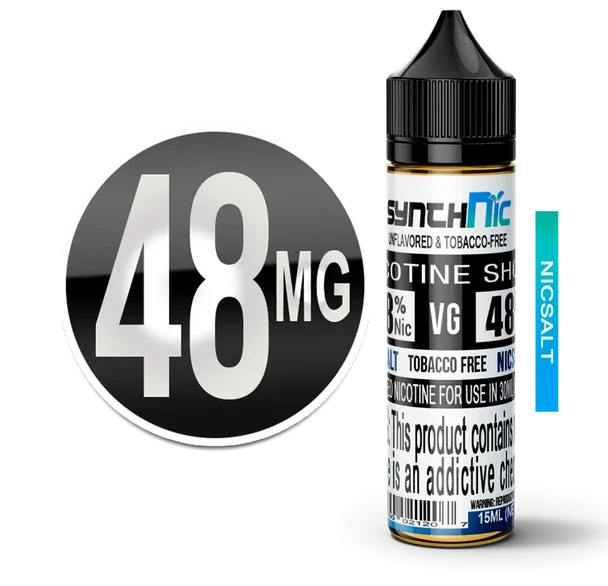 SynthNic NicShot Nicotine Additive 15ml-ATC-NicSalt - 48mg (for 30ml bottles only)