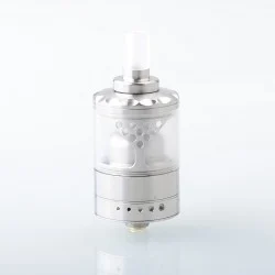 RekaVape Hurricane 1.4 NG Style RTA Rebuildable Tank Atomizer - Silver, 3.0ml, 24mm Diameter