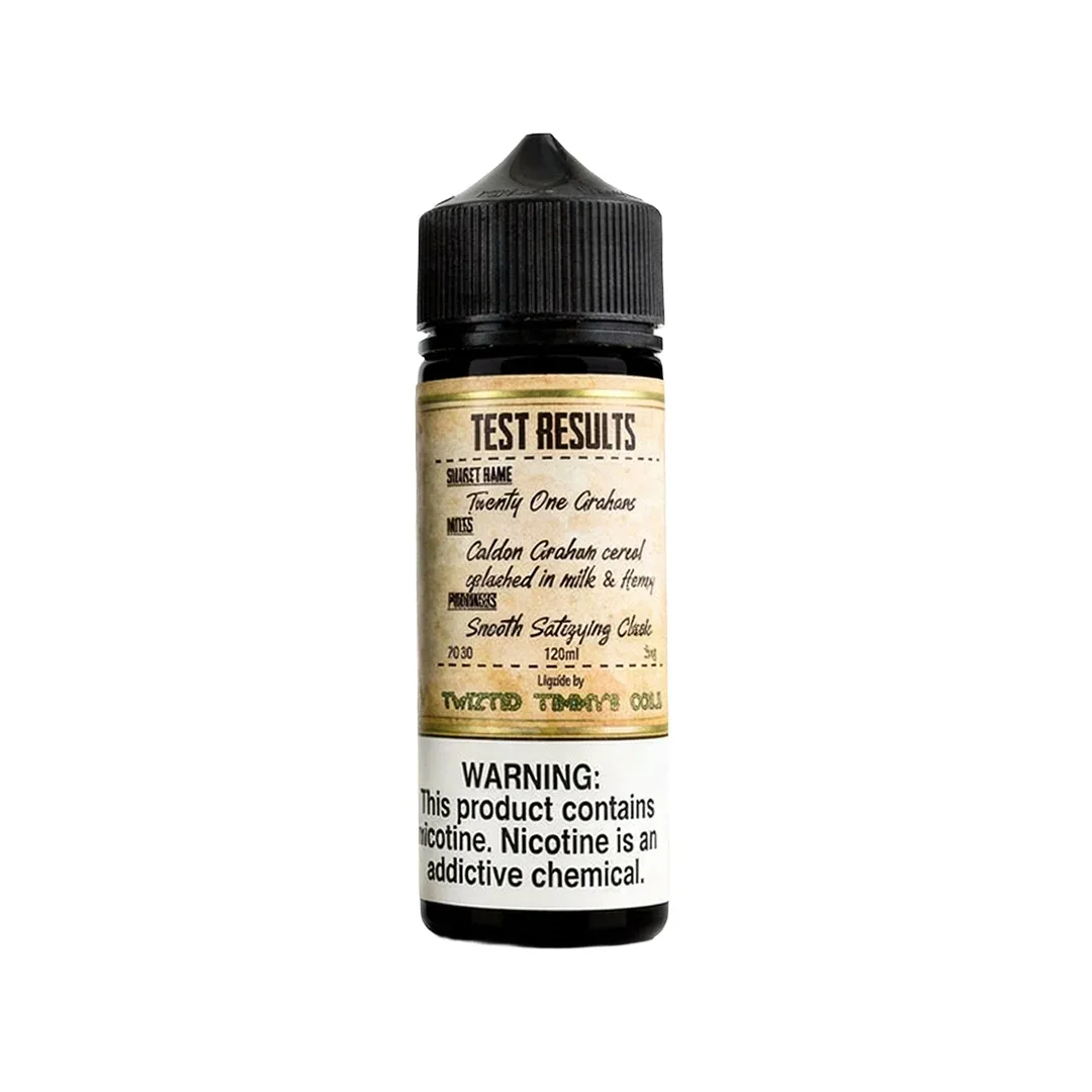 Twiztid Timmy's Test Results Twenty One Grahams 100ml Shortfill