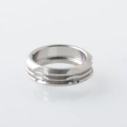 415 Style Slant Ring for 510 Drip Tip - Silver, Stainless Steel