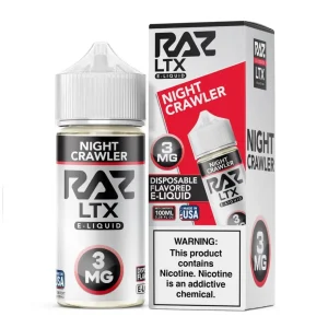 Pod Juice X Raz LTX Night Crawler Tobacco Free Nicotine 100ML E-Juice