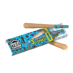 Tre House Premium Pre Roll Cones King Size Slim Unbleached (Pack of 3)