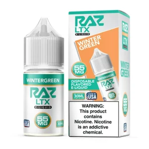 Pod Juice X Raz LTX Wintergreen Tobacco Free Nicotine 30ml Salt E-Juice
