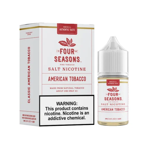 Four Seasons American Tobacco Salt 30ml E-Juice - Image 2