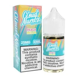 Iced Peach Melon Synthetic Nicotine E-Liquid by Cloud Nurdz - Image 2