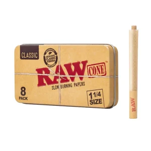Raw 1-1/4 Cones (Pack of 1)-8COUNT Classic