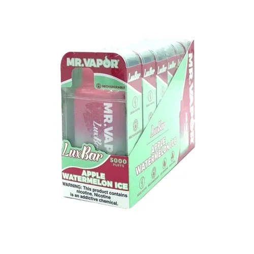 Mr. Vapor LuxBar 5000 Puff Nicotine Disposable 6pk Full Box