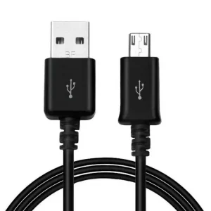 Micro USB Charging Cable Sync Charger Data Cord Black 1.75Ft (10 Pack)