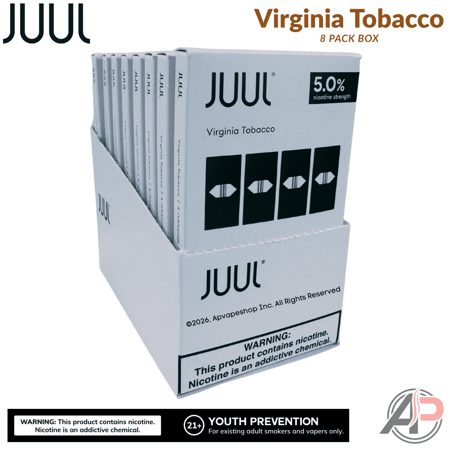 JUUL Pods Virginia Tobacco Wholesale Case